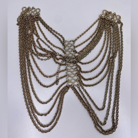 Free People Women's Gold Multi-Strand Necklace 🌟 - Picture 2 of 3